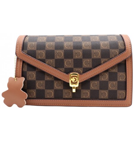 Sayan 89095-1 PVC CROSSBODY BAG - Brown - 89095.1$BROWN