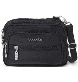 Baggallini TRZ419 TRIPLE ZIP BAG - Black - TRZ419U$01