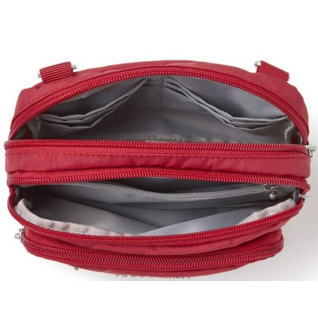 Baggallini TRZ419 TRIPLE ZIP BAG - Red - TRZ419U$09