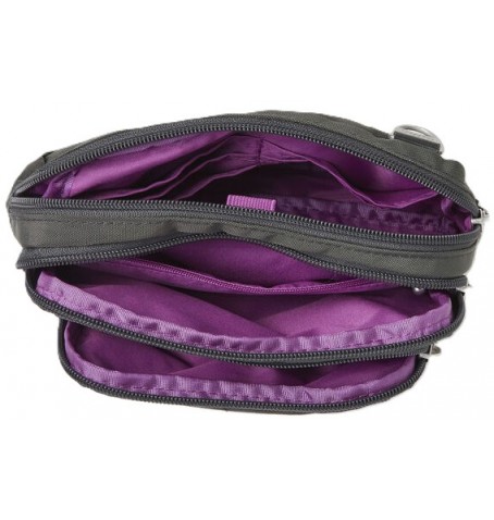 Baggallini TRZ419 TRIPLE ZIP BAG - Silver Grey - TRZ419U$18