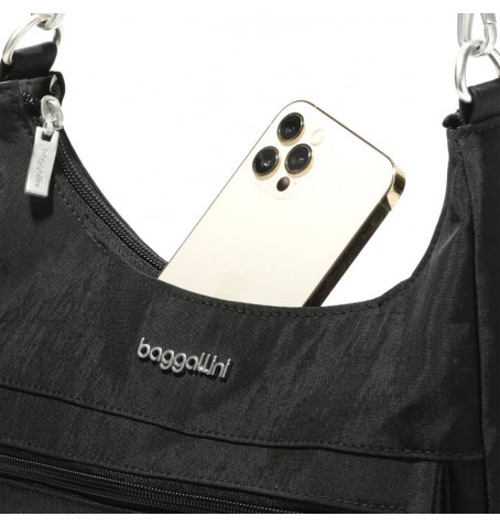 Baggallini MHM800 MODERN POCKET HALF MOON BAG - Noir - MHM800$01