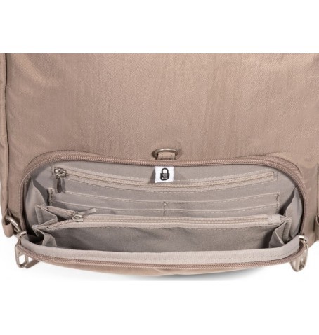 Baggallini CDP964 COASTAL FLIP LOCK DAY PACK - Silver Grey - CDP964$18
