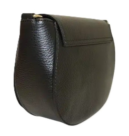 The trend 136545 GARDENIA ITALIAN LEATHER BAG - Black - 136545$80