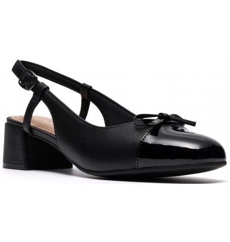 Clarks IRIDESSA SLING 26186887 - Black varnish - IRIDESSASLIN$01
