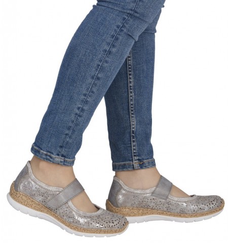 Rieker N4299-90 - Silver Grey - N4299$90.18R