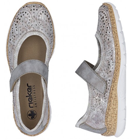 Rieker N4299-90 - Silver Grey - N4299$90.18R